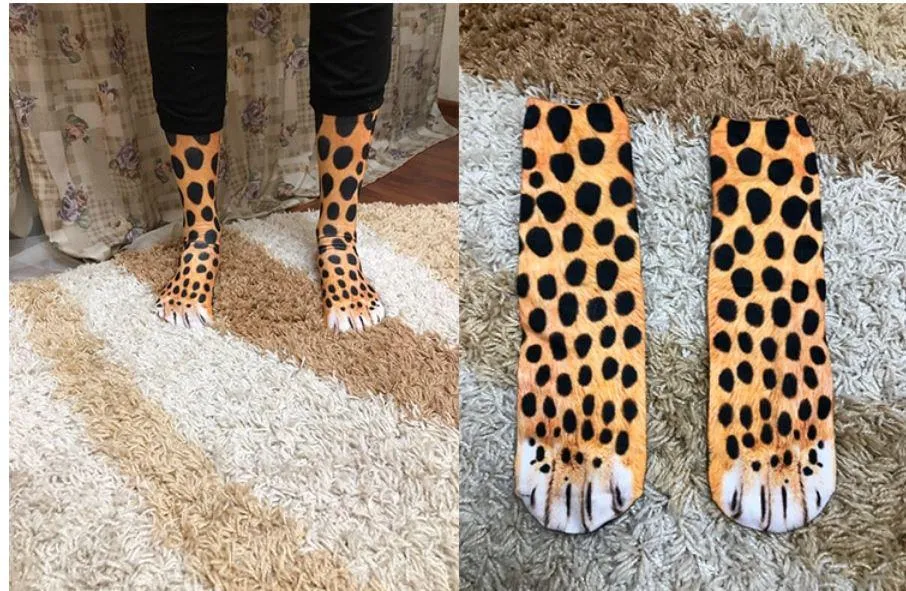 Unisex Cotton 3D Animal Print Happy Socks