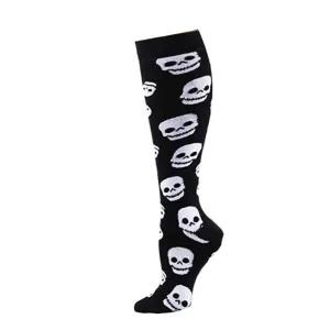 Unisex Elastic Sugar Skull Sports Pressure Compression Stockings