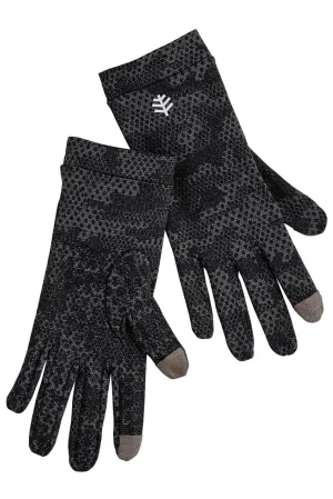 Unisex Gannett UV Gloves  |  Charcoal Coolibar Camo