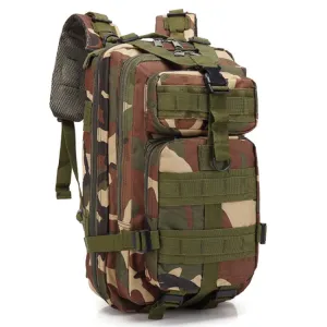 Unisex Outdoor Backpack Camping Hiking Rucksacks Bag(Jungle camouflage)