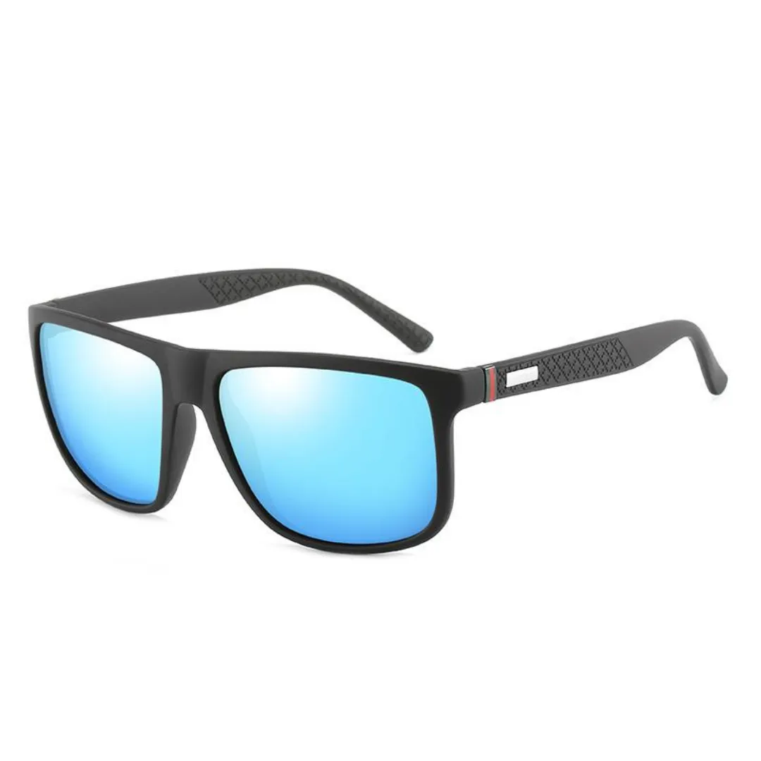 Unisex Polarized Square Sunglasses Raven