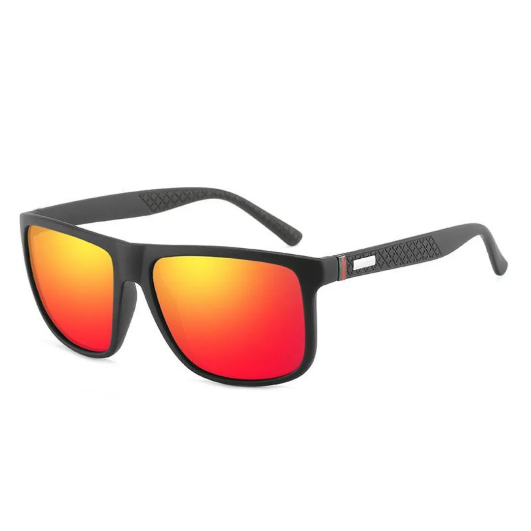 Unisex Polarized Square Sunglasses Raven