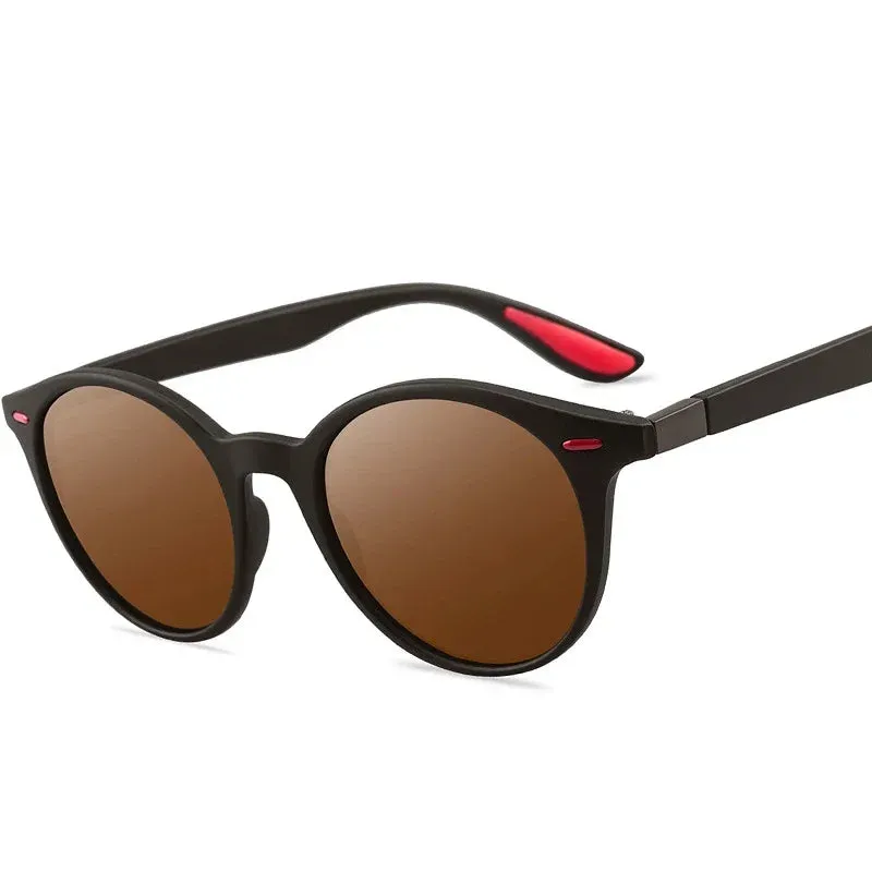 Unisex Retro Rivet Polarized Sunglasses Fashion