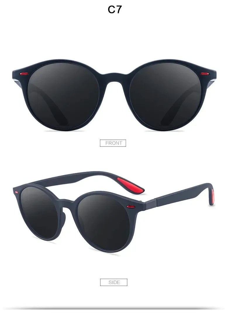 Unisex Retro Rivet Polarized Sunglasses Fashion