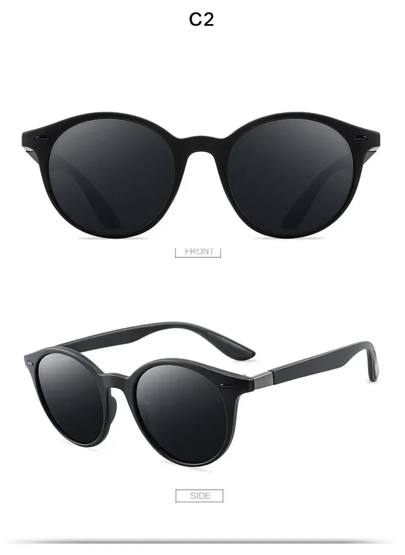 Unisex Retro Rivet Polarized Sunglasses Fashion