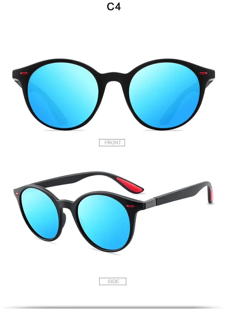 Unisex Retro Rivet Polarized Sunglasses Fashion