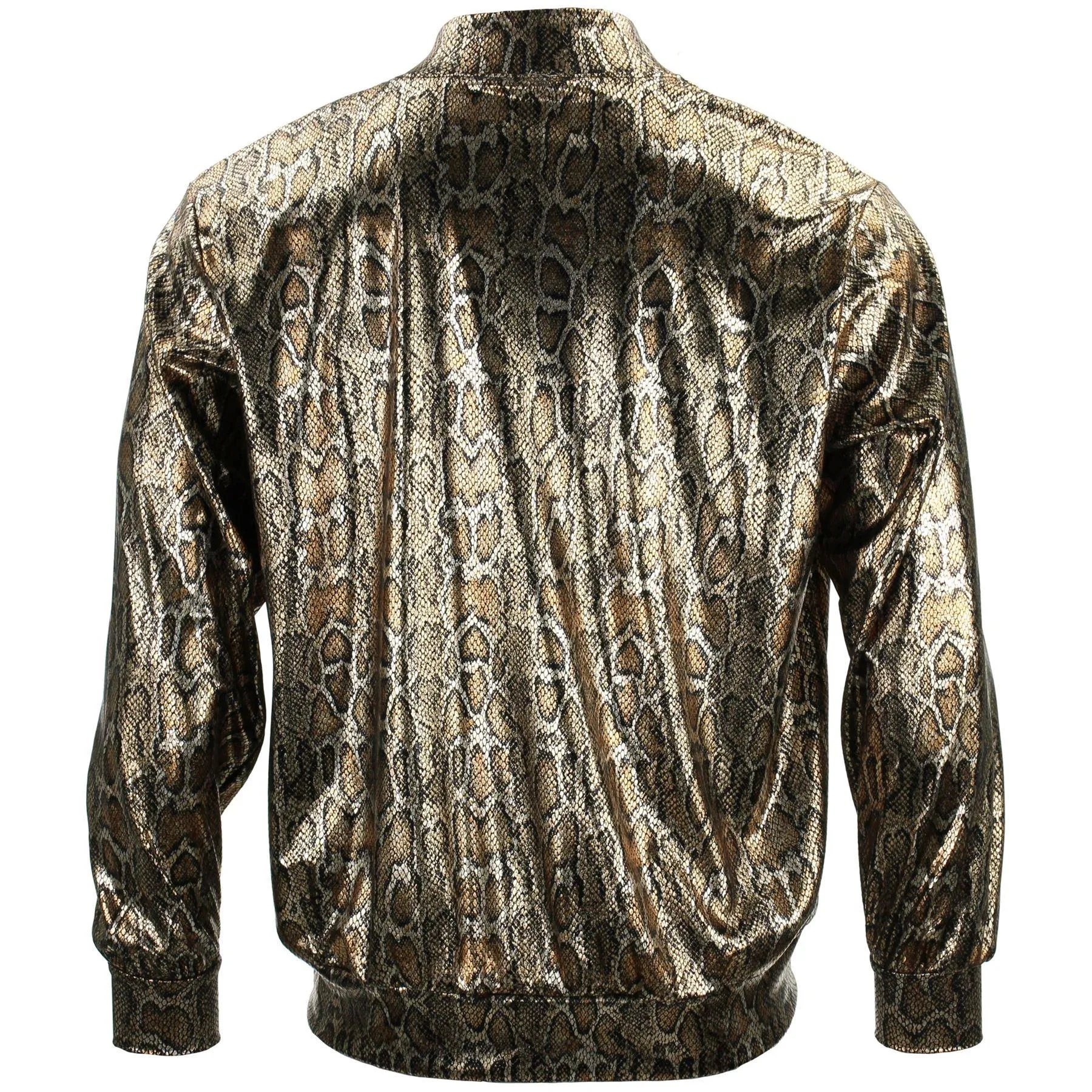 Unisex Shiny Bomber Jacket - Snake