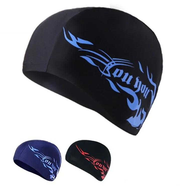 Unisex Spandex Breathable Swimming Cap(Black)