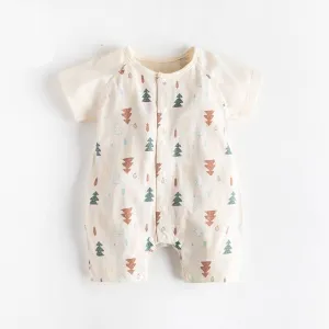 Unisex Trees Printed Jumpsuit 1 or 2 pcs Set