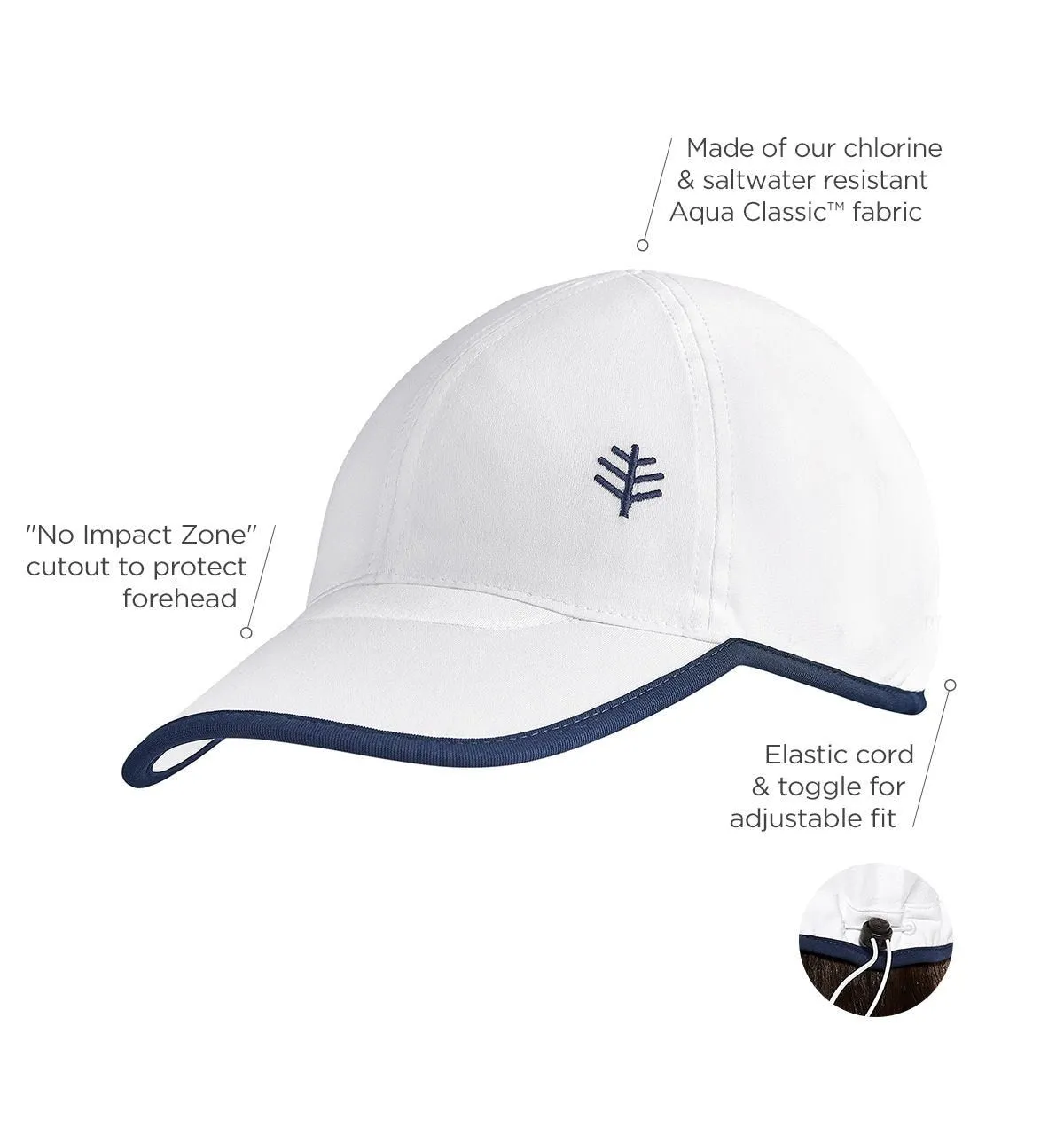 Unisex Wave Rider Sport Cap  |  White