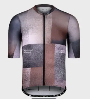 Universal Colours Spectrum Print Short Sleeve Jersey - Cubic Brown