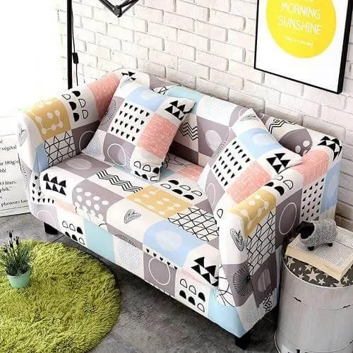 Universal Modern Colorful Cute Loveseat Sofa Covers