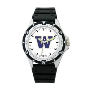 University of Washington Logo Mens Heavy Hitter Watch - Chronograph - Bracelet