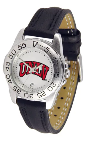 UNLV Rebels Sport Leather Ladies Watch