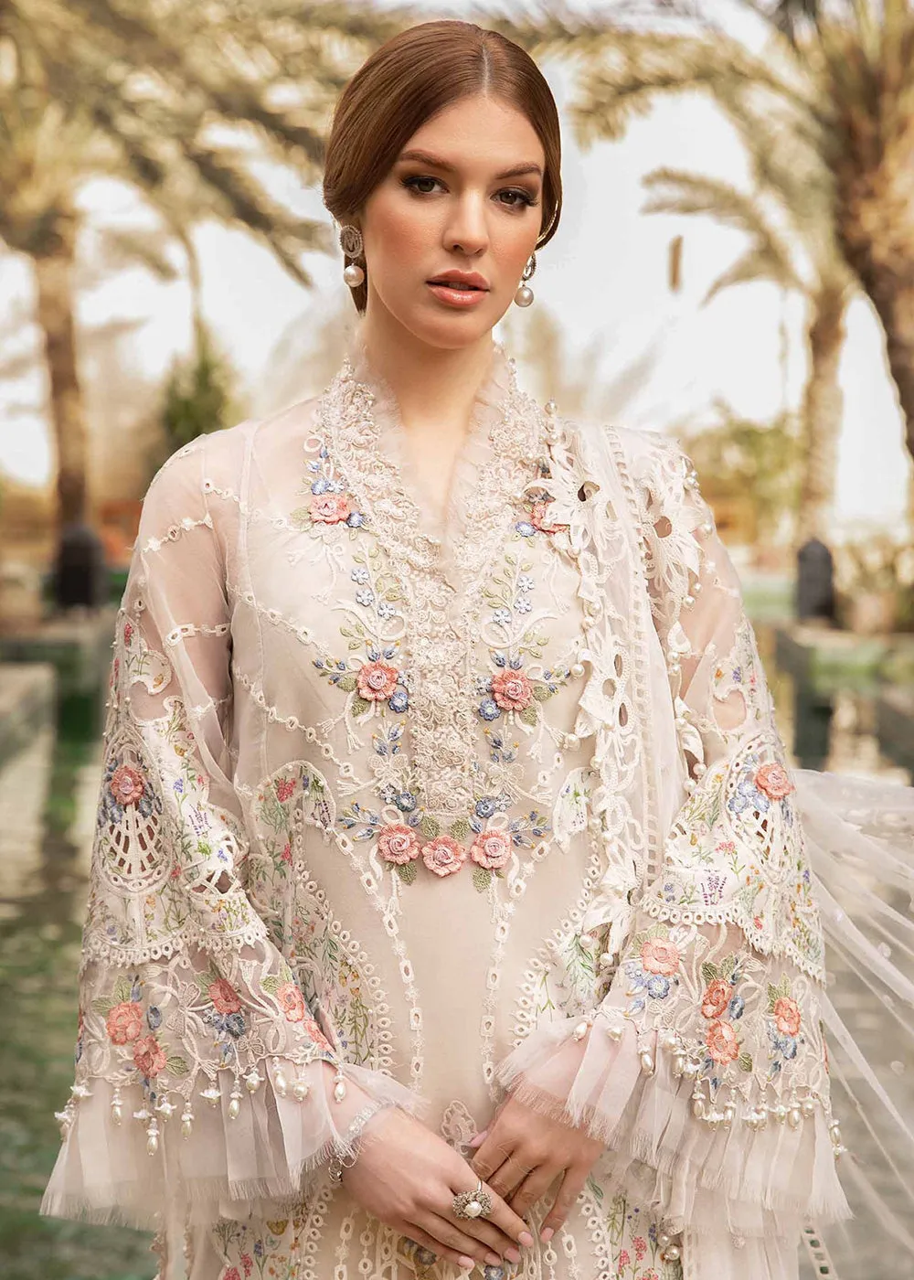 Unstitched Voyage a' Luxe Lawn '24 by Maria B | D-2405-A