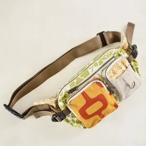 Upcycled Assorted Colorful Fanny Pack - warm