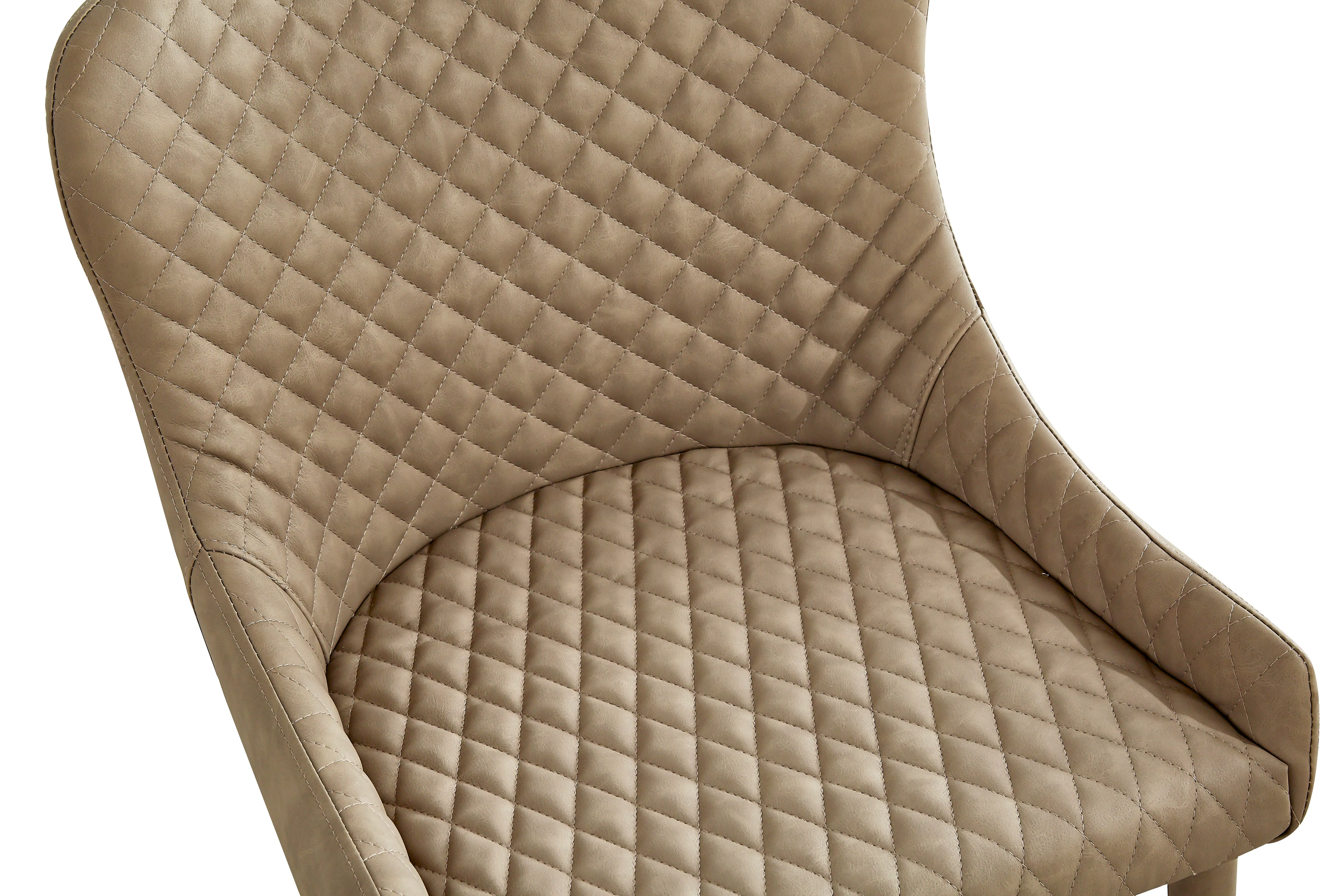 Upholstered Dining Chair With Tufted Seat