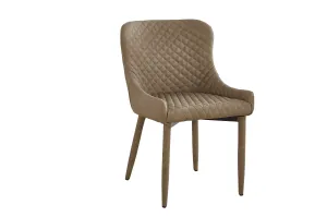 Upholstered Dining Chair With Tufted Seat