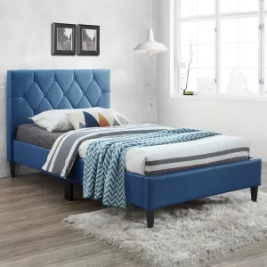 Upholstered Twin Size Platform Bed