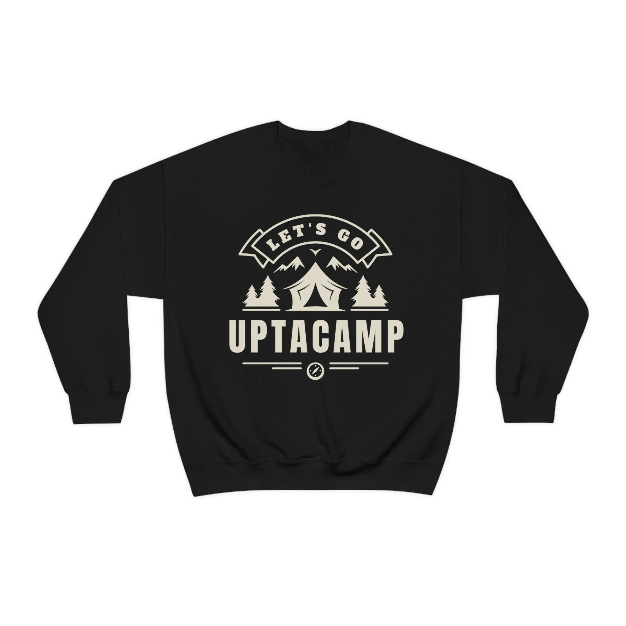 Uptacamp Heavy Crewneck Sweatshirt - Perfect Gift for Hiking, Backpacking, Camping or Just Being Outdoors