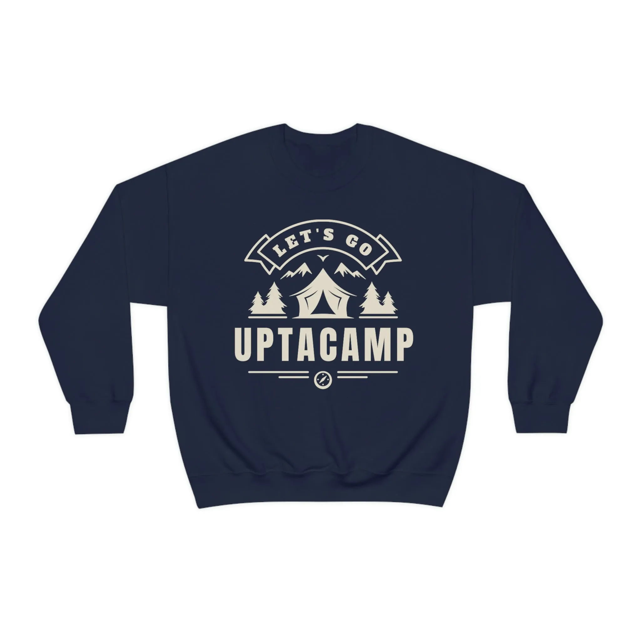 Uptacamp Heavy Crewneck Sweatshirt - Perfect Gift for Hiking, Backpacking, Camping or Just Being Outdoors