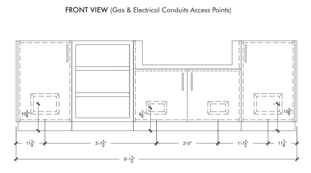 Urban Bonfire Dawn 36 Outdoor Kitchen