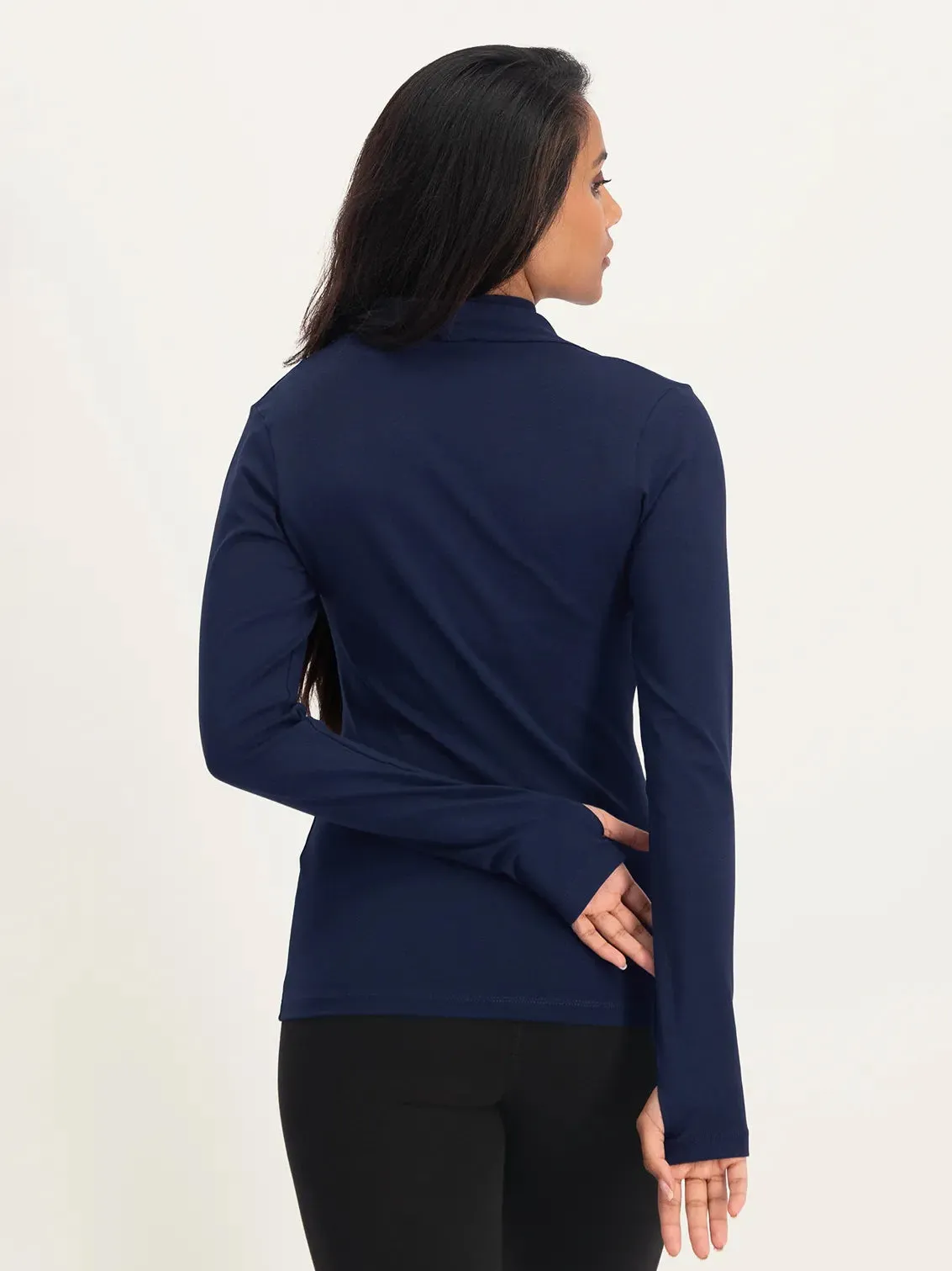 Urban Goddess Ishtar Long Sleeve Yoga Top - Midnight