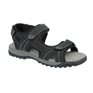 Urban Jacks Colorado Black Mens Sandals