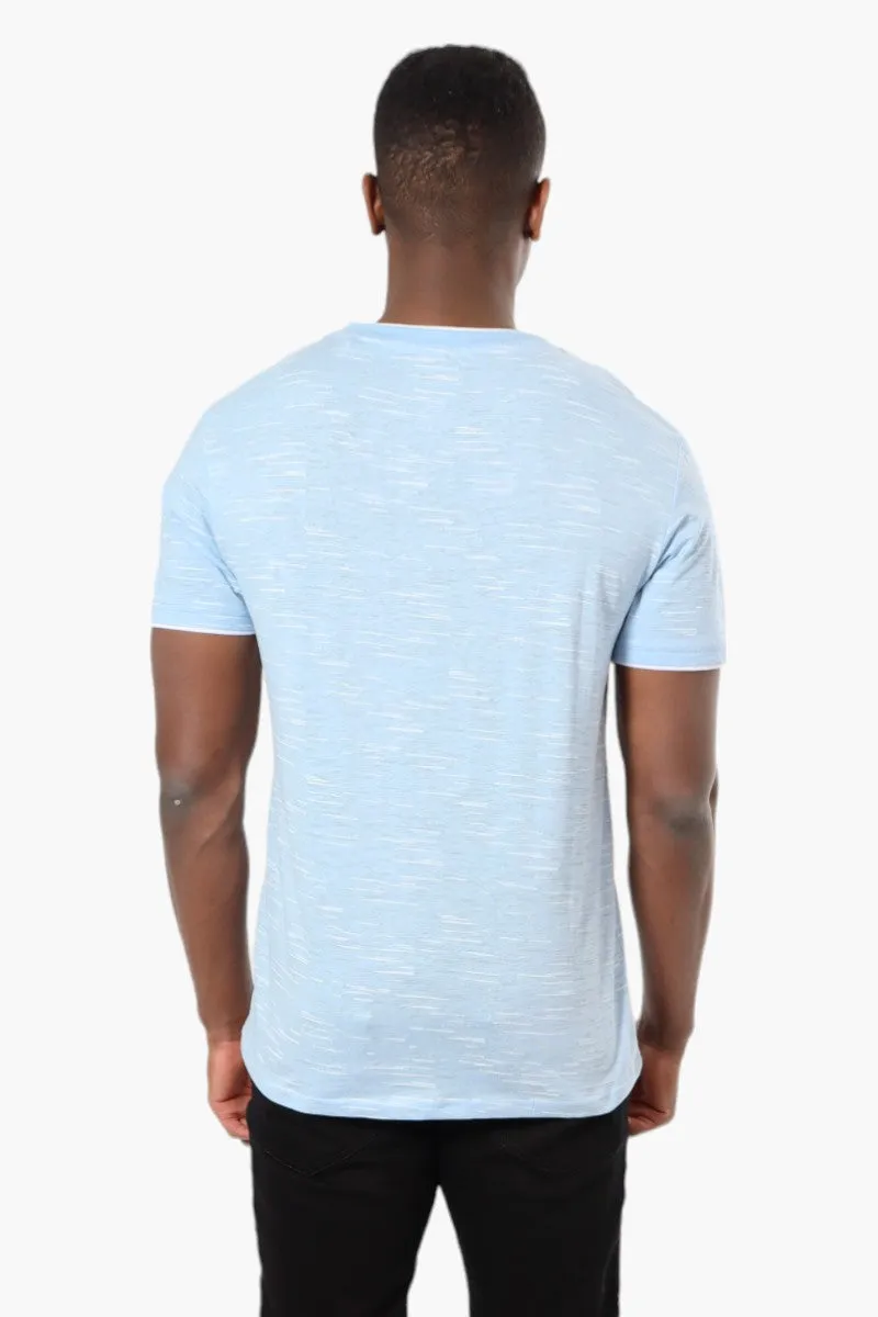 Urbanology Patterned Crewneck Tee - Blue