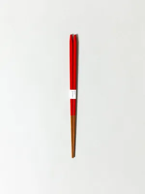 Urushi Slim Chopsticks, Red