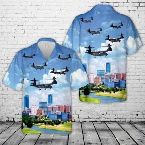 US Army Bell V-280 Valor Flying Over Fort Worth, Texas Hawaiian Shirt