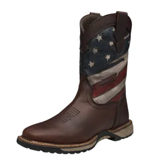 USA STL - Cebu Me’s Patriot Soft Toe Work Boot - Cafe