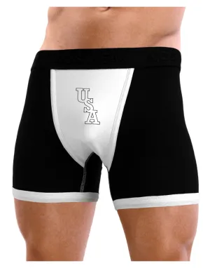 USA Text Mens Boxer Brief Underwear