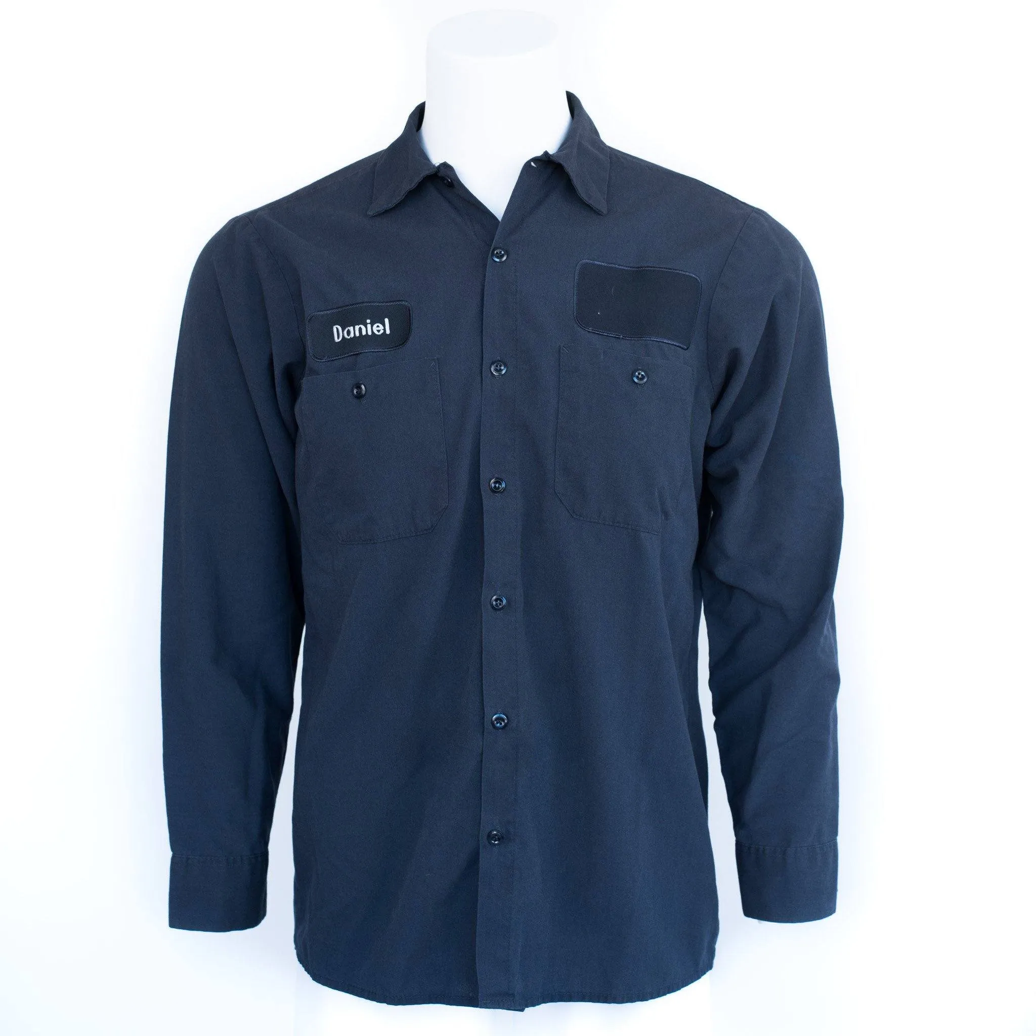 Used Standard Solid Color Work Shirt - Long Sleeve