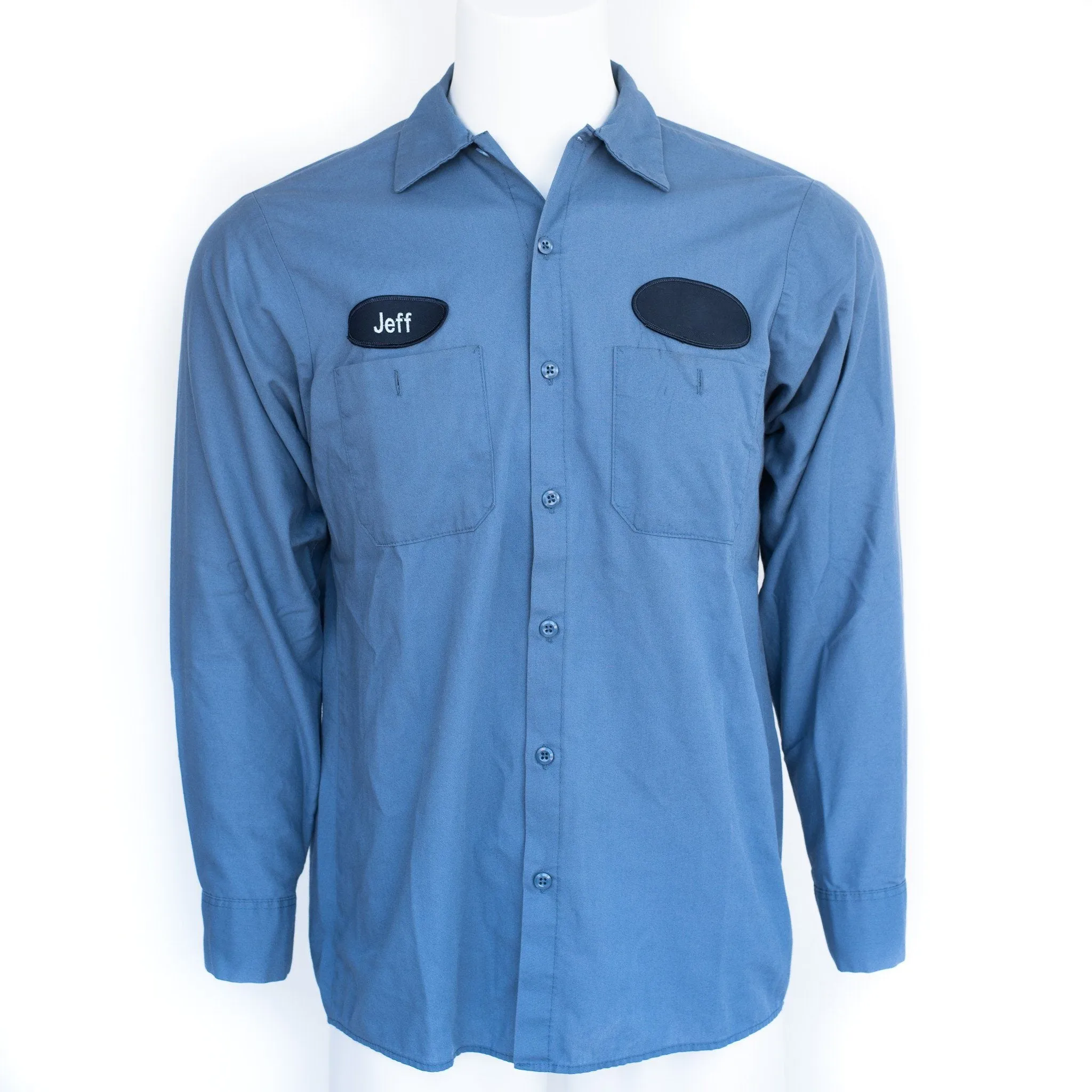 Used Standard Solid Color Work Shirt - Long Sleeve