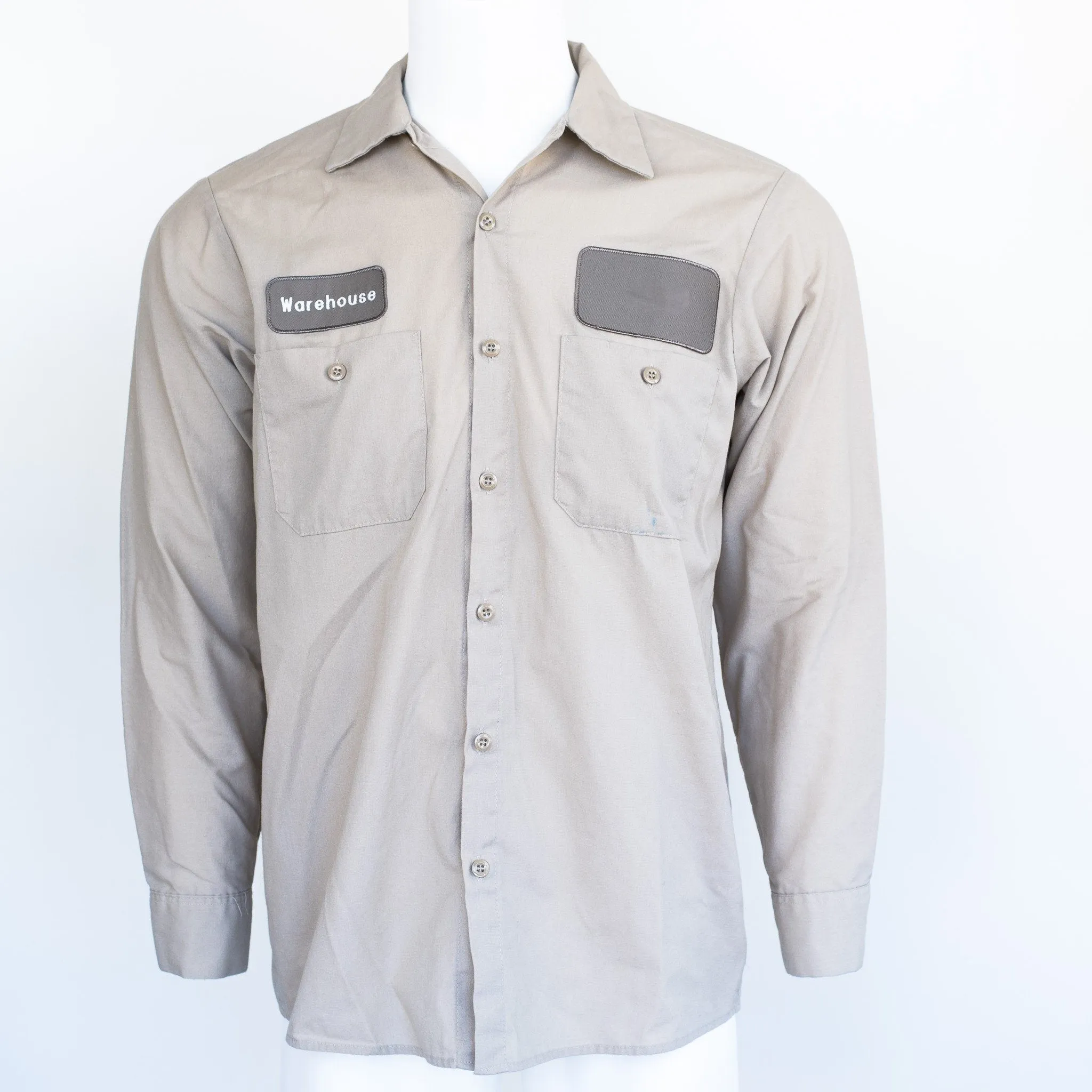 Used Standard Solid Color Work Shirt - Long Sleeve