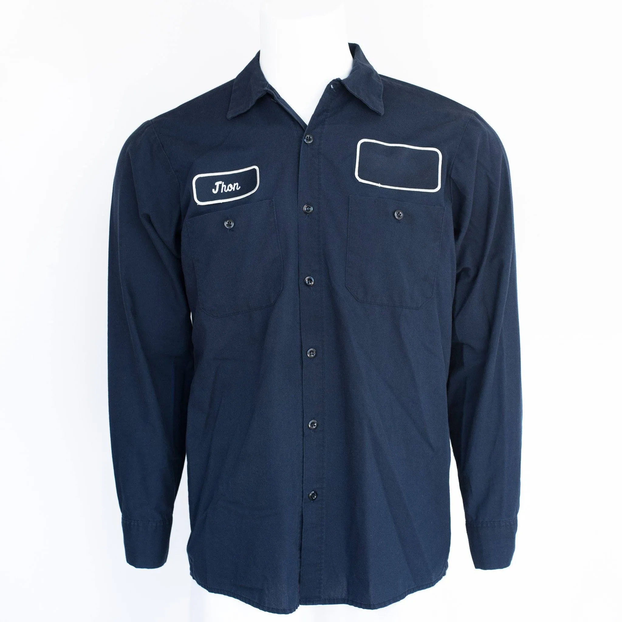 Used Standard Solid Color Work Shirt - Long Sleeve