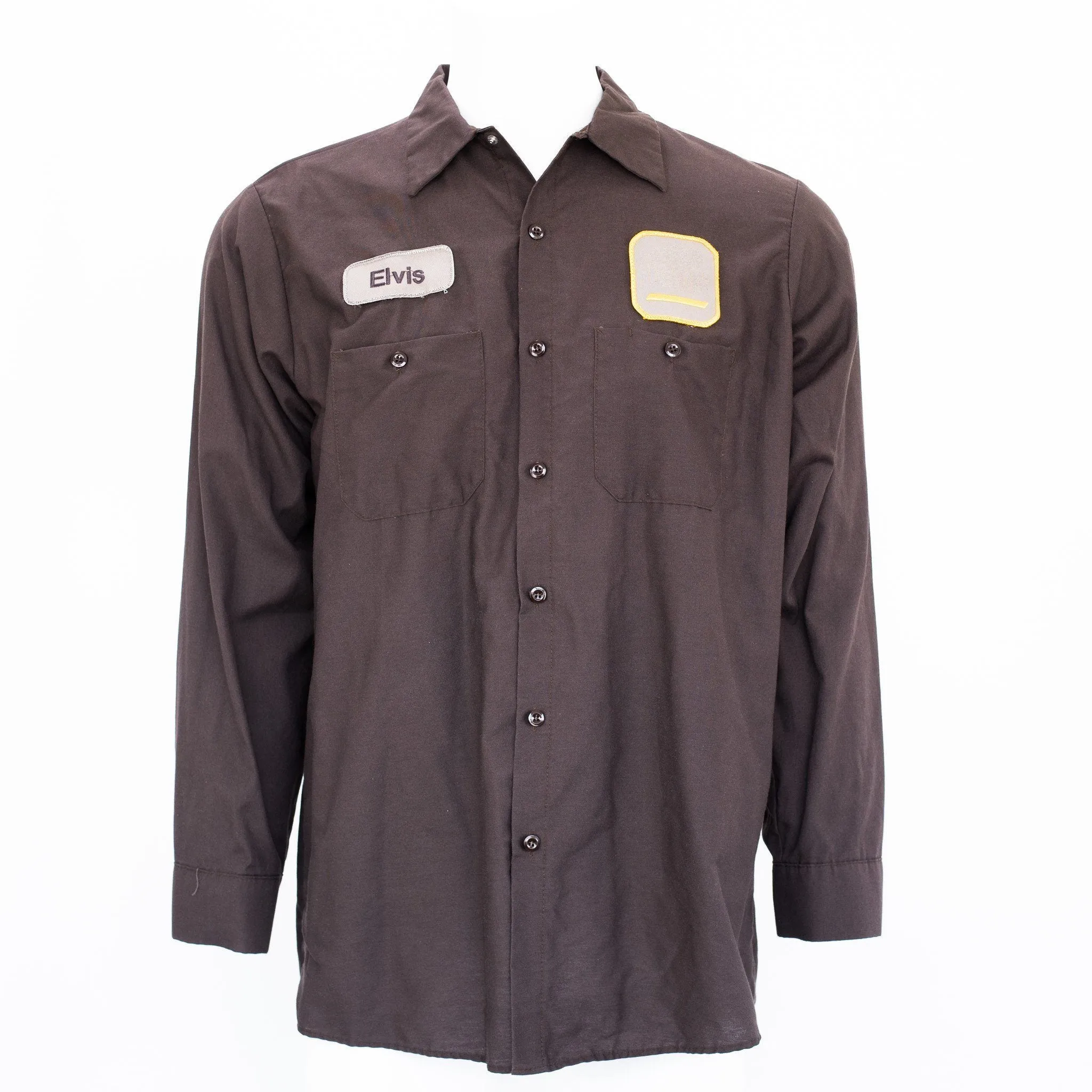 Used Standard Solid Color Work Shirt - Long Sleeve