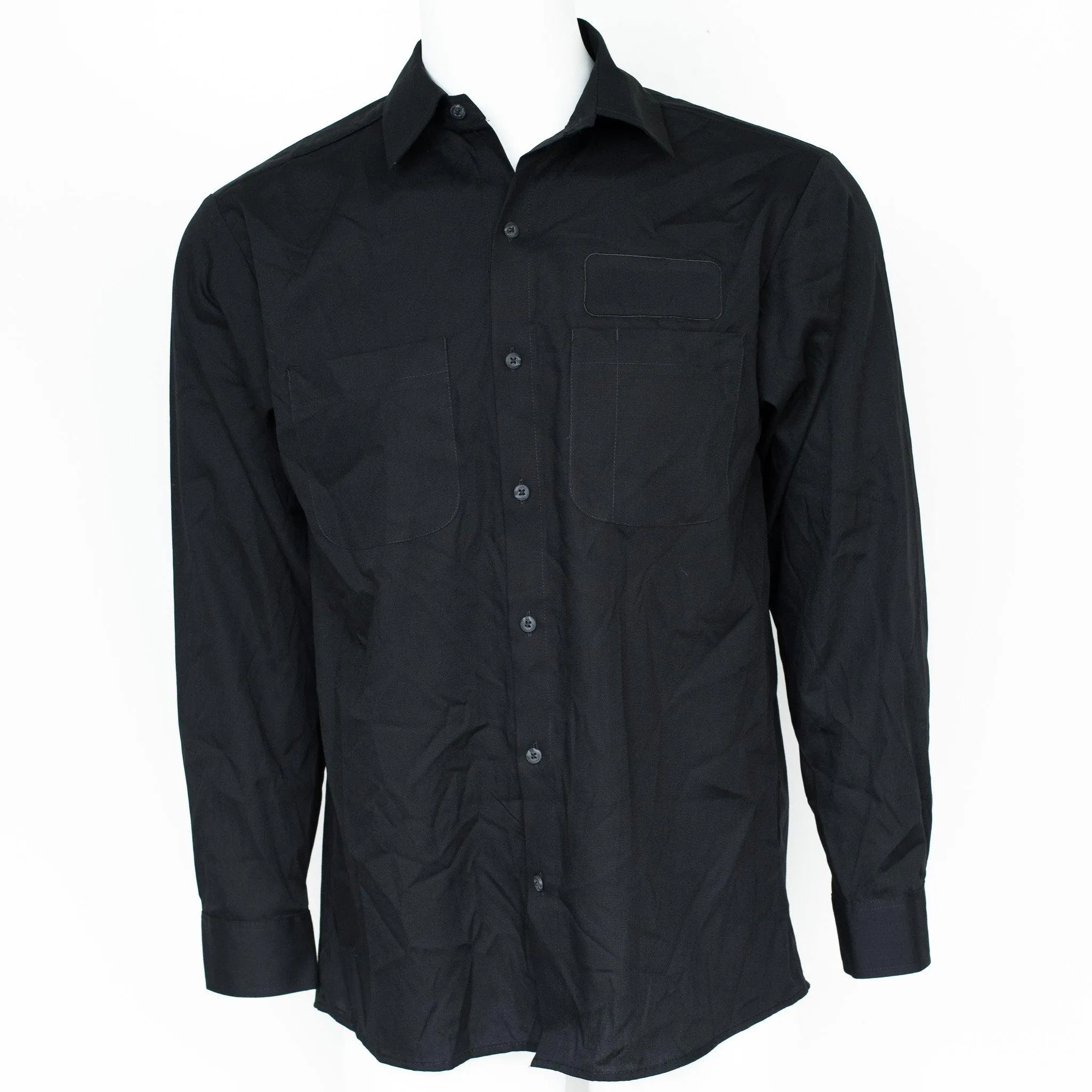 Used Standard Solid Color Work Shirt - Long Sleeve