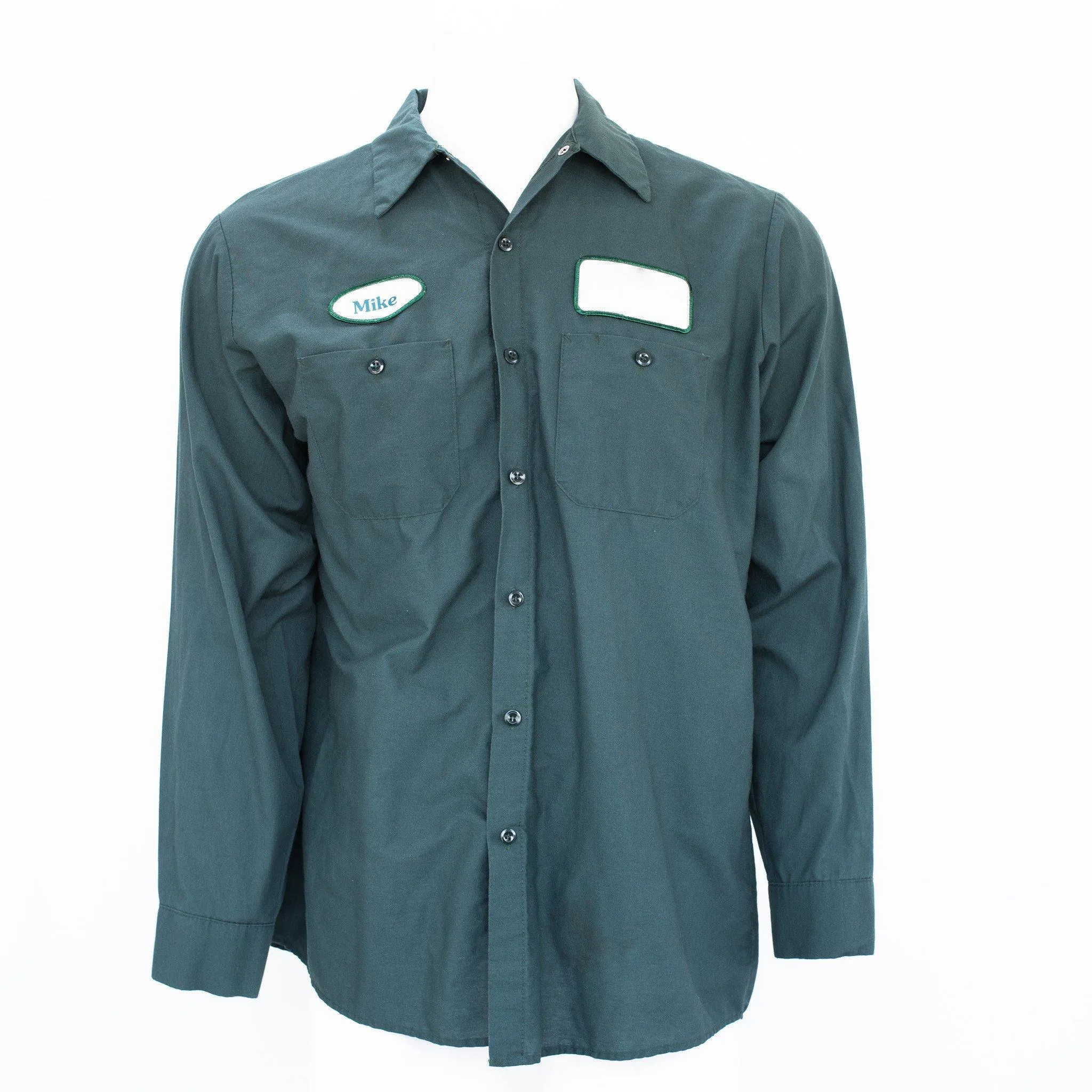 Used Standard Solid Color Work Shirt - Long Sleeve