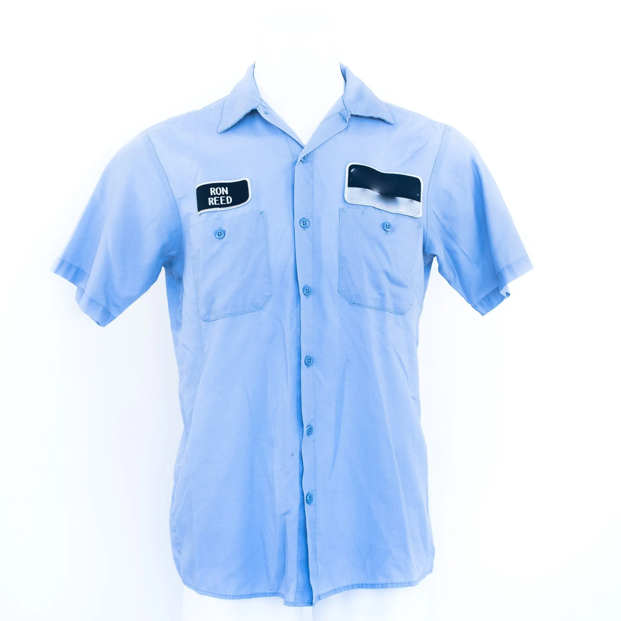 Used Standard Solid Color Work Shirt - Short Sleeve