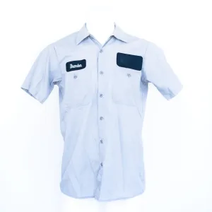 Used Standard Solid Color Work Shirt - Short Sleeve