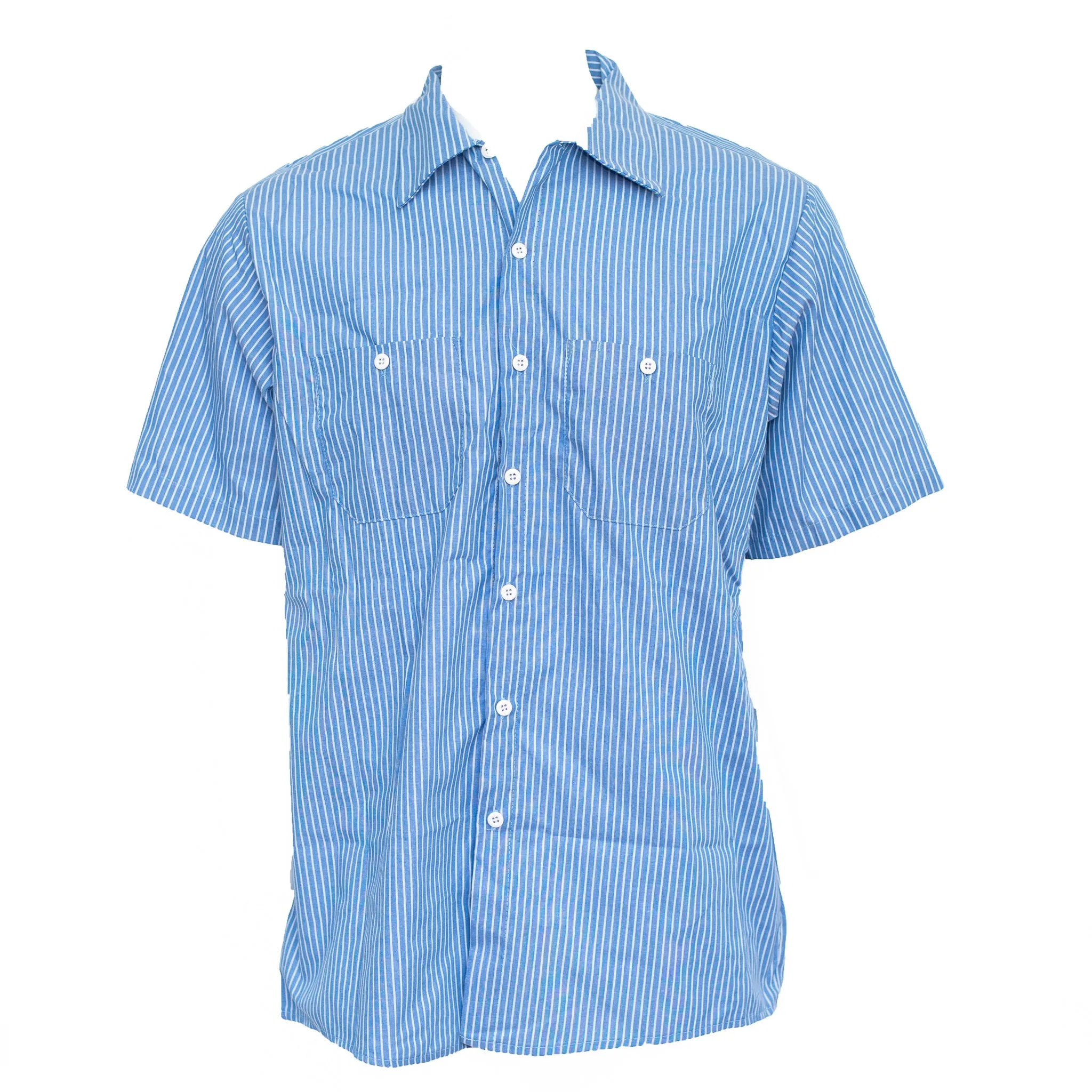 Used Standard Stripe Work Shirt - Short Sleeve