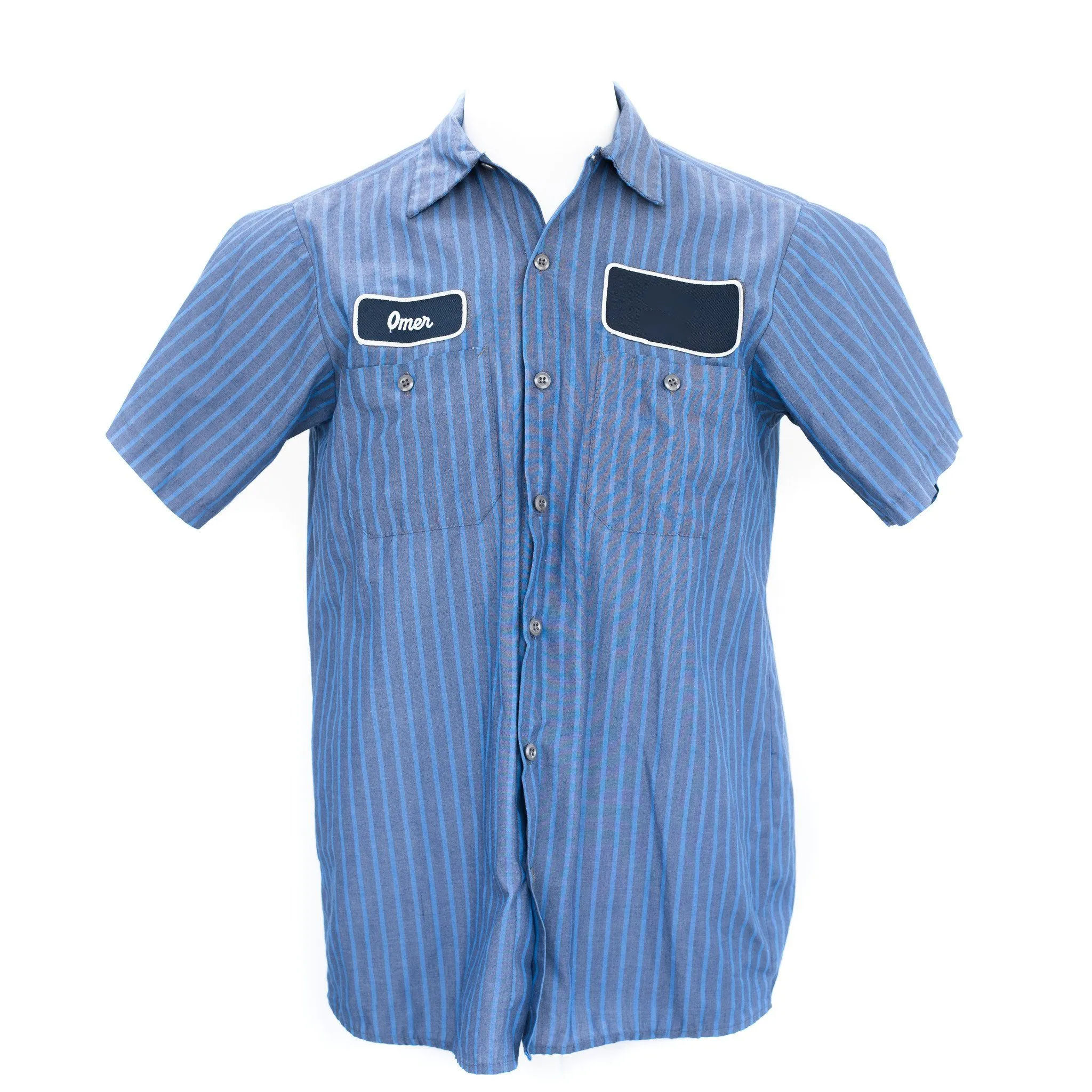 Used Standard Stripe Work Shirt - Short Sleeve