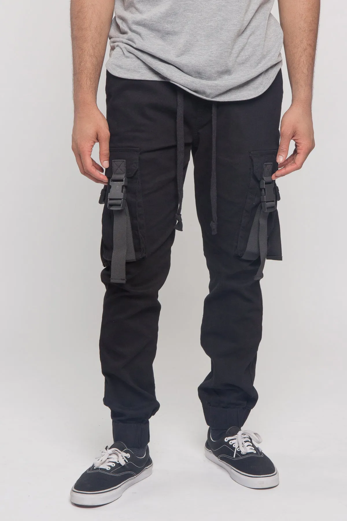 Utility Buckled Jogger Pants