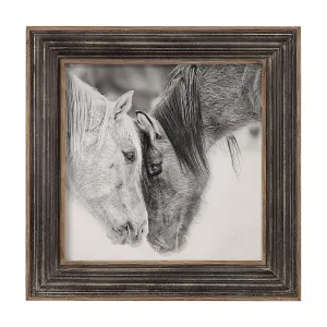 Uttermost Custom Black And White Horses Print