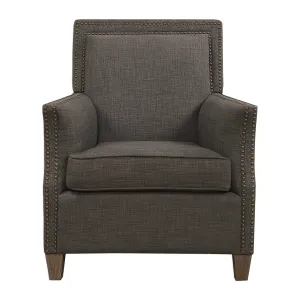 Uttermost Darick Charcoal Armchair