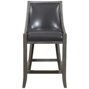 Uttermost Elowen Leather Counter Stool