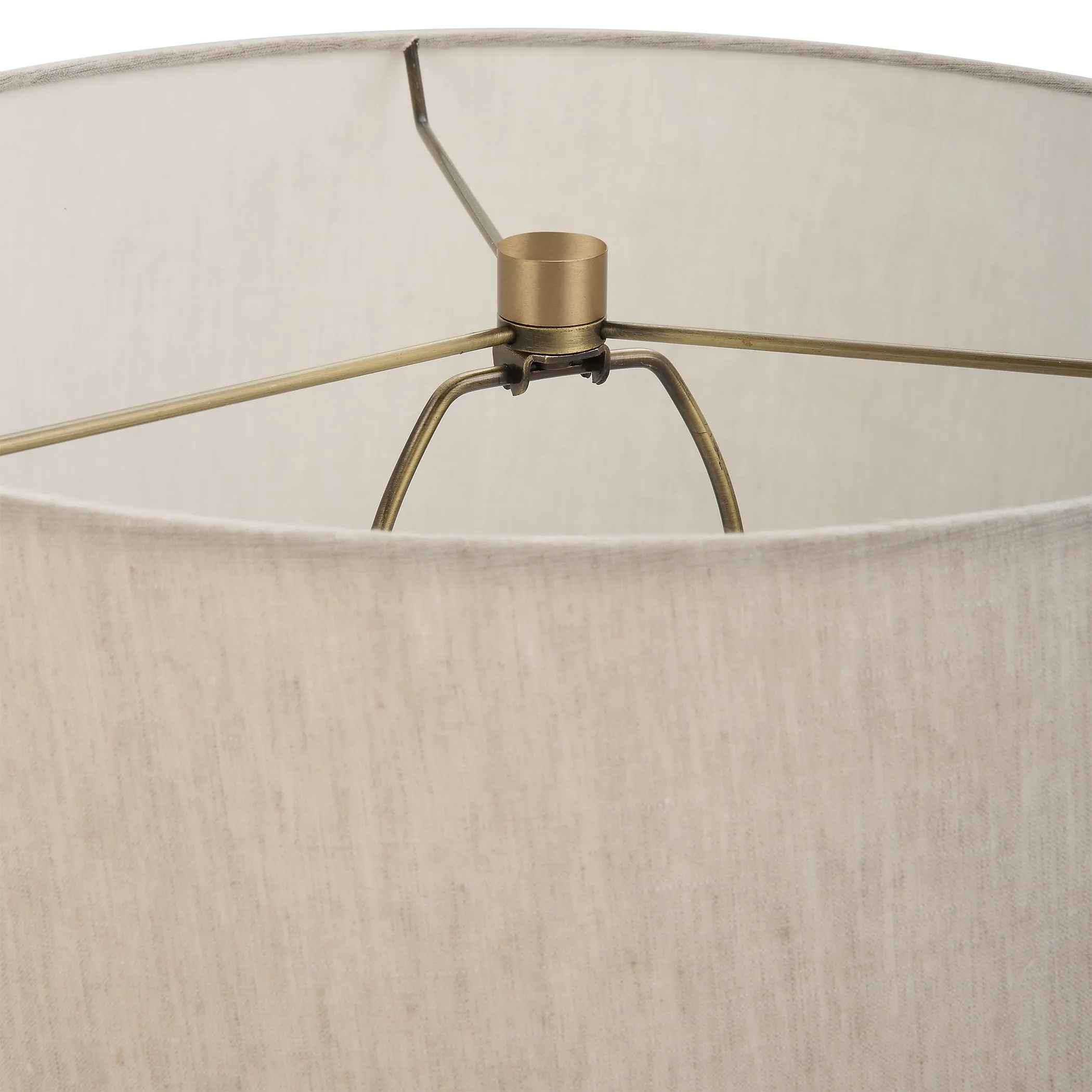 Uttermost Gravitas Elegant Brass & Stone Lamp