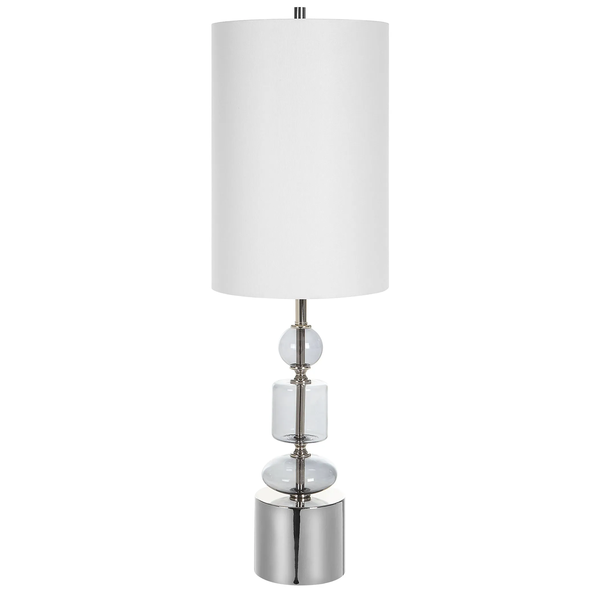 Uttermost Stratus Gray Glass Buffet Lamp